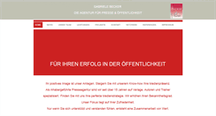 Desktop Screenshot of becker-pr.de